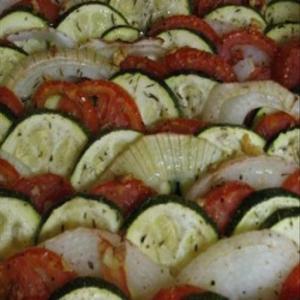 Roasted Tomatoes Onions and Zucchini_image