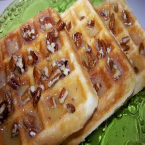 Country Waffles With Maple Pecan Butter_image