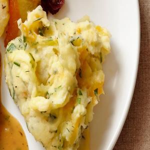 Buttermilk Mashed Potatoes With Mixed Herbs and Cheddar_image