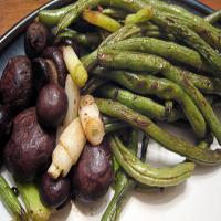 Asian Roasted Green Beans With Mushrooms image