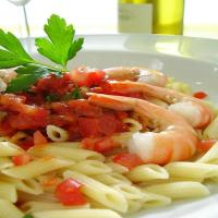 Penne With Shrimp and Spicy Tomato Sauce image