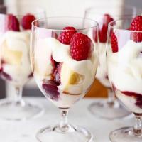 Raspberry Trifle with Rum Sauce_image
