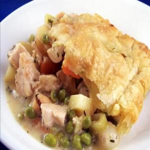 Low Fat Chicken Pot Pie With Puff Pastry!_image