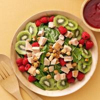 Turkey Spinach Salad with Cranberry-Raspberry Dressing_image