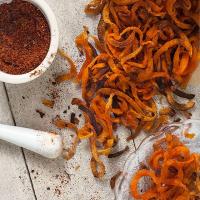Sweet potato curly fries with barbecue seasoning image
