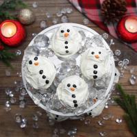 Melting Snowman Cupcakes Recipe by Tasty_image