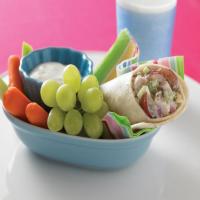 Chicken and Grape Salad Snack Wrap image