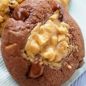 Double Chocolate Peanut Butter Thumbprint Cookies_image