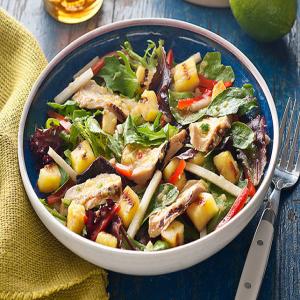 BBQ Grilled Chicken & Pineapple Salad image