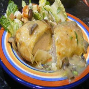Chicken Wellington With Mushroom Veloute Sauce_image