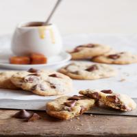 Caramel Filled DelightFulls™ Chocolate Chip Cookies image