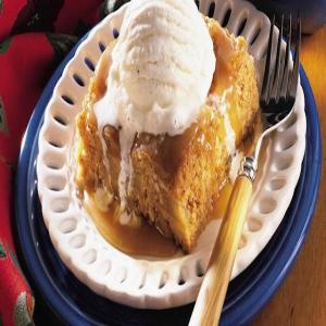 Country Apple Cake with Caramel Sauce_image