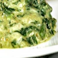 Spinach With Pesto Cream Sauce_image