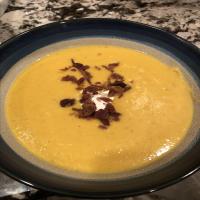 Curried Butternut Squash and Cauliflower Soup image