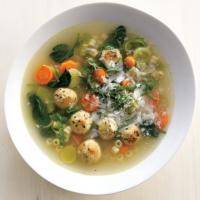 Spring Minestrone With Chicken Meatballs image
