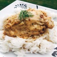 Instant Pot® Lemon-Garlic Chicken Thighs with Rice_image