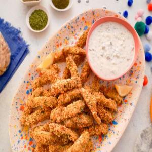 Oyster Cracker Crusted Fish Sticks image