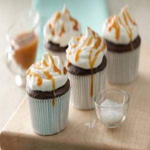 Salted Caramel-Topped Chocolate Cupcakes_image