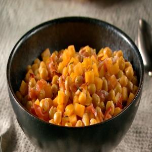 Chickpea, Melon, and Rosemary Salad_image