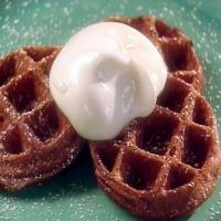Chocolate Waffles with Marshmallow Sauce_image