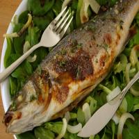 Sea Bass Baked With Onion and Honey_image