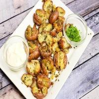 Smashed Roasted Herb Potatoes-Annette's_image