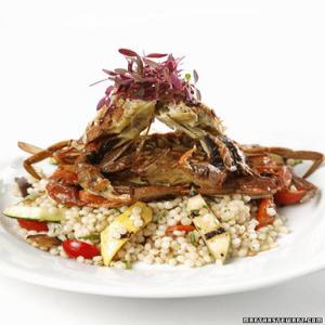 Israeli Couscous Salad with Grilled Summer Vegetables_image