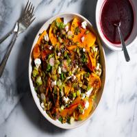 Roasted Butternut Squash With Lentils and Feta_image