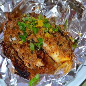 Almond Crusted Tilapia With Caramelized Onions #RSC_image
