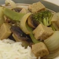 Tofu-Veggie Stir Fry and Gravy_image