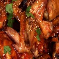 Teriyaki Chicken Wings With Sesame And Cilantro_image