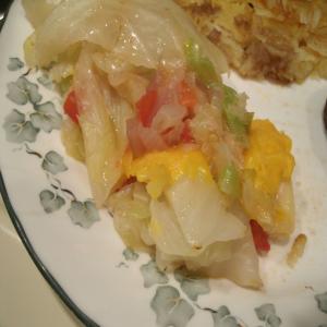 Baked Cabbage and Fresh Tomatoes image
