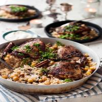 One Skillet Oven Baked Chicken Shawarma and Rice Pilaf_image