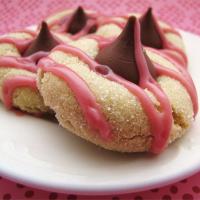Raspberry Almond Kiss Cookies_image