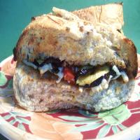 Eggplant and Mozzarella Sandwich_image