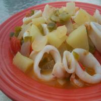 Potato and Baby Squid Stew image