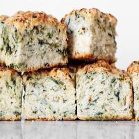 Spinach and Cheese Slab Biscuits image