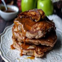 Apple Pie Pancakes w/ Caramel Bourbon Glaze_image