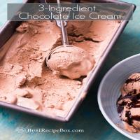 Creamy 3-Ingredient, No Churn Chocolate Ice Cream Recipe_image