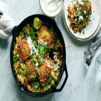 Skillet Chicken With Cumin, Paprika and Mint image