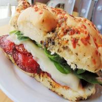 Grilled Margherita® Pepperoni on Focaccia with Sun-Dried Tomato Olio image