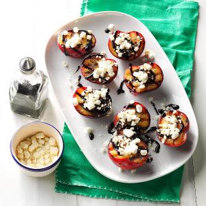 Balsamic-Goat Cheese Grilled Plums_image