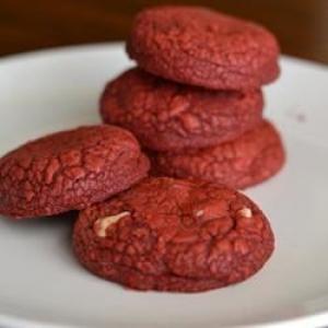 Red Velvet and White Chocolate Chunk Cookies image