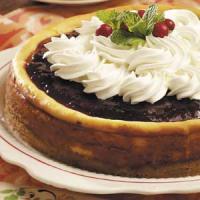 Festive White Chocolate Cheesecake image