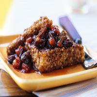 Pan-Seared Oatmeal With Warm Fruit Compote and Cider Syrup image