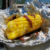 White Corn on the Cob Seasoned With Chipotle Peppers and Butter!_image