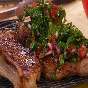 Grilled Veal Chops with Raw Sauce_image