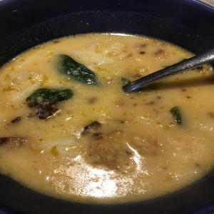 Potato and Roasted Cauliflower Soup image