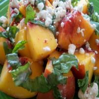Fresh Peaches With Goat Cheese_image