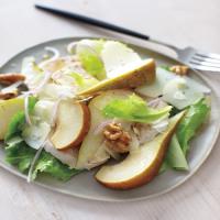 Poached Chicken, Pear, and Walnut Salad image